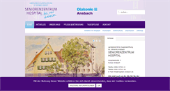 Desktop Screenshot of hospital-ansbach.de