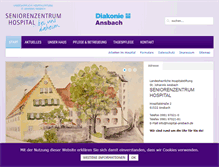 Tablet Screenshot of hospital-ansbach.de